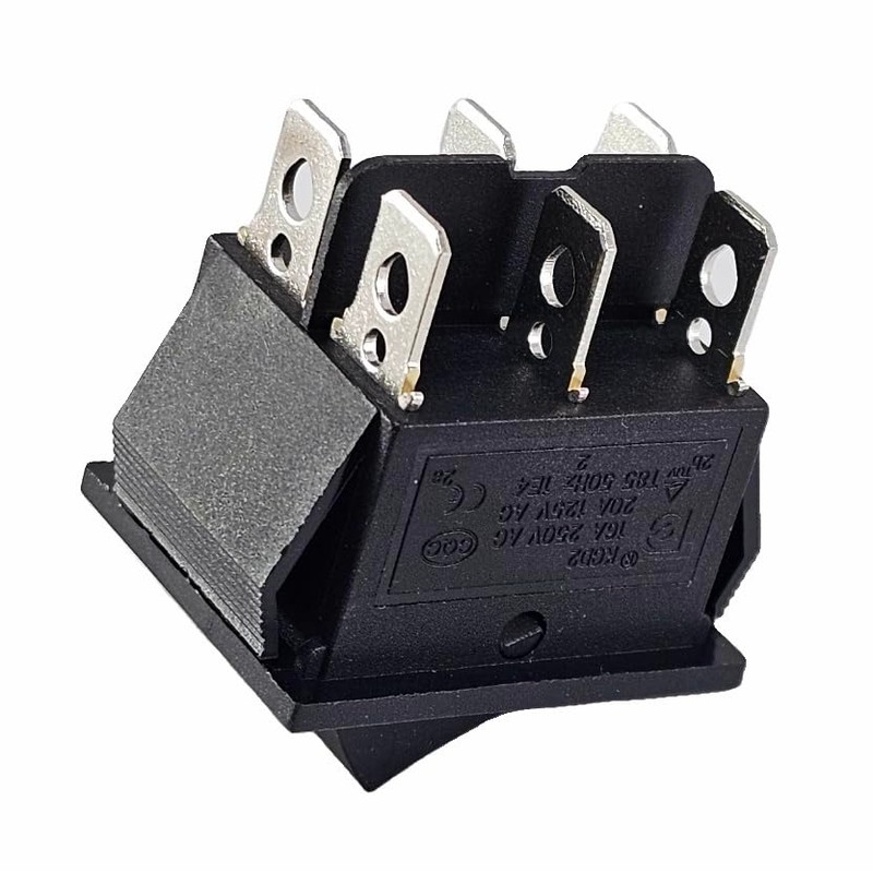 6 Pin 16A 250V On/On Appliance Switch with Waterproof Cover