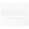 Papyrus 25th Anniversary Card for Couple (Unforgettable Moments)