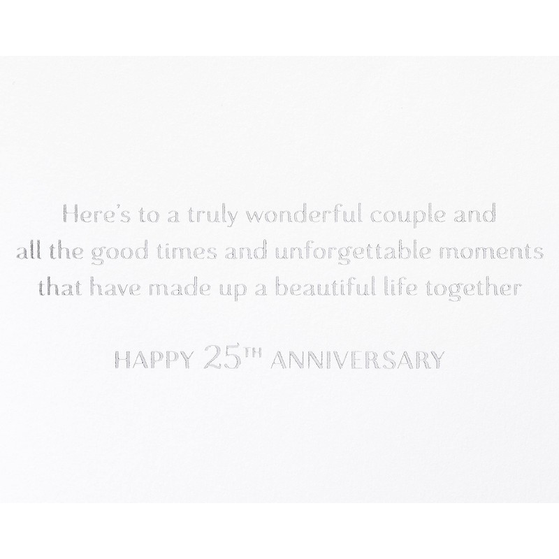 Papyrus 25th Anniversary Card for Couple (Unforgettable Moments)