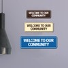 Standard Welcome to Our Community Sign (Brushed Gold) - Small