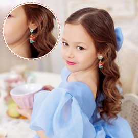 12 Pairs of Clip Earrings Kids Girls Ear Clips Girls Clip Earrings Girls Ear Clips Children Magnetic Earrings Girls Mermaid Princess Earring Set