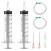 Pack of 2 Syringes 60 ml/cc with Hoses and Blunt