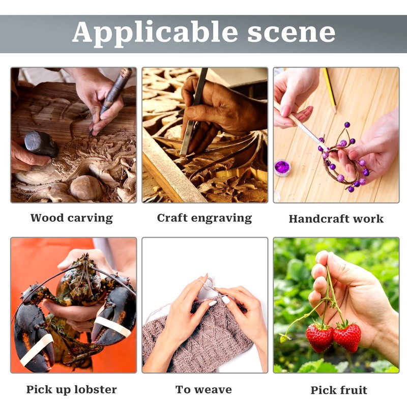 Pack of 100 Finger Protectors Cotton Finger Cots Cotton Adjustable