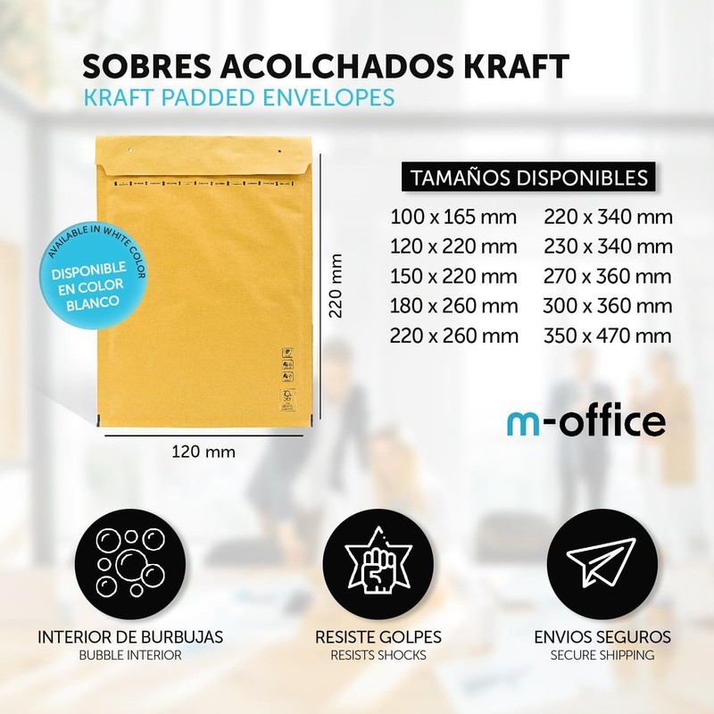 Padded Envelopes, Bubble Envelopes, Kraft Bubbles, Mailing Bags in Various