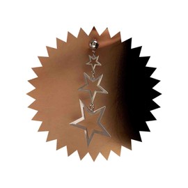 Atentuyi Boho Star Drop Dangle Earrings Gold Tassel Dangle Long Earrings Hollow Star Chain Earrings Triple Star Stud Earrings Jewellery for Women and Girls, Alloy Steel