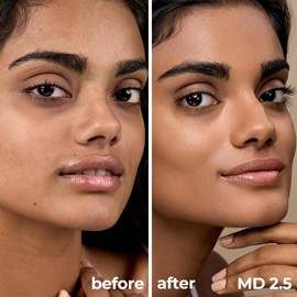 Ruby's Organics Liquid Foundation | Waterproof Full Coverage Long Lasting | Matte & Poreless, Full Coverage Blendable Normal to Oily Skin | Paraben and Synthetic Free| Shade MD2.5, 30ml