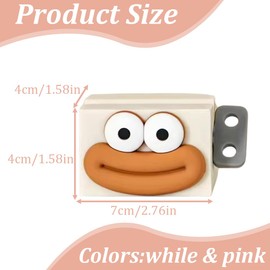 Toothpaste Squeezer, Pack of 2 Toothpaste Squeezer, Squeezer, Rotating Toothpaste Dispenser, Tube Squeezer Made of Plastic for Bathroom (White, Pink)