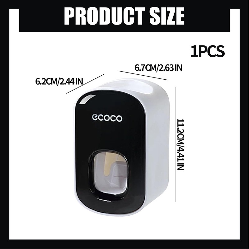 Automatic Toothpaste Dispenser Waterproof Dust-free Wall Mounted Toothpaste Holder Bathroom