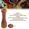 Wooden Pepper Grinder Refillable Rustproof Stainless Steel Core Manual Salt