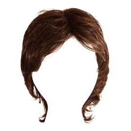 Hairuwear Hairdo Swept Back Short Cut Shag Wig With Textured Layered Waves, Average Cap - R6/30H Chocolate Copper