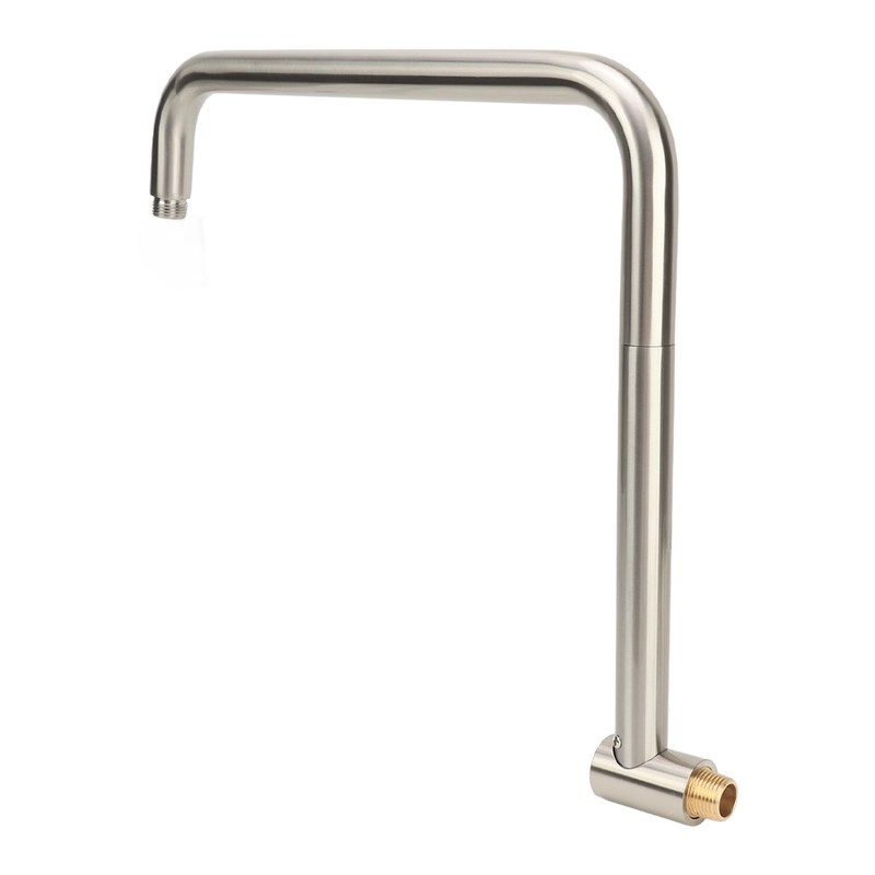 Shower Head Extension with Flange S Shape Shower Arm Wall