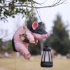 Hanging Pig Garden Lantern, Solar Pig Sculpture Outdoor Resin Garden