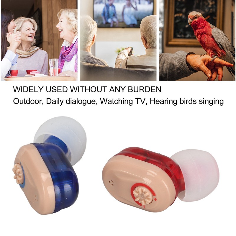 Earbuds Hearing Aids Rechargeable Noise Cancelling Lightweight Digital Hearing Amplifier