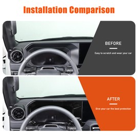 Heutamo Speedometer Frame Cover Compatible with Toyota Land Cruiser 250 Prado J250 LC250 2024 2025 Accessories, Center Console Dashboard Tachometer Trim Cover, Piano Black