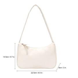 Sling Backpack, Shoulder Bag, Saddle Bag, Handbag, Retro Armpit Fashion Decoration, Zip, PU Leather Bag, Women's Bag, Handbags