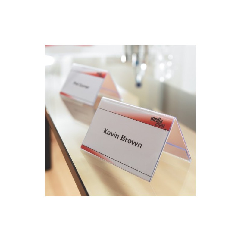 SIGEL TA132 Sign Holder, tent form, for 19 x 6