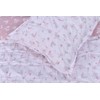 Sleepdown Duvet Cover Set, Blush Pink White, Single