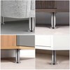 INMOZATA 4x Furniture Legs 10cm Adjustable Legs with Screw, 0-15mm