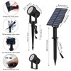 T-SUNUS Solar Garden Spot Lights, LED Solar Landscape Light Outdoor