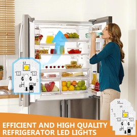 WR55X11132 Refrigerator LED Light WR55X25754 Suitable for GE Refrigerator Light Bulb Replacement WR55X30602 WR55X26486 PS4704284 3033142 EAP12172918 AP6261806-3Pcs