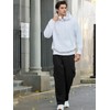 Auxo Mens Sweatpants Open Bottom Baggy Sweatpants Men Fleece Loose