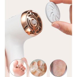 DoCatop Electric Foot Callus Remover, Rechargeable Foot File, Professional Portable Pedicure Tool for Dead Skin and Calluses, Waterproof Removal Foot Care Kit, LCD Display, 2-Speed