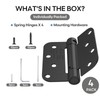 Treasem Self Closing Door Hinges, Auto Closing Spring Hinges with