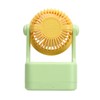 Desk Fan USB Charging Adjustable Angle Cute Portable Multifunction Air