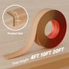 Thickened Stair Edge Trim - 20FT Rubber Stair Nosing, Non-Slip