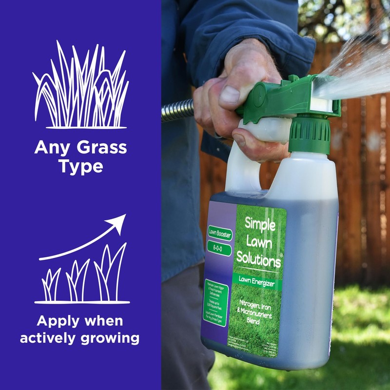 Commercial Grade Lawn Fertilizer with Iron- Liquid Fertilizer Spray- Nitrogen