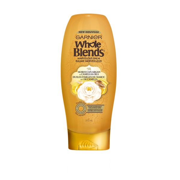 Garnier Whole Blends Illuminating Conditioner Moroccan Argan and Camellia Oils Extracts, 12.5 Fl Oz (Pack of 1)