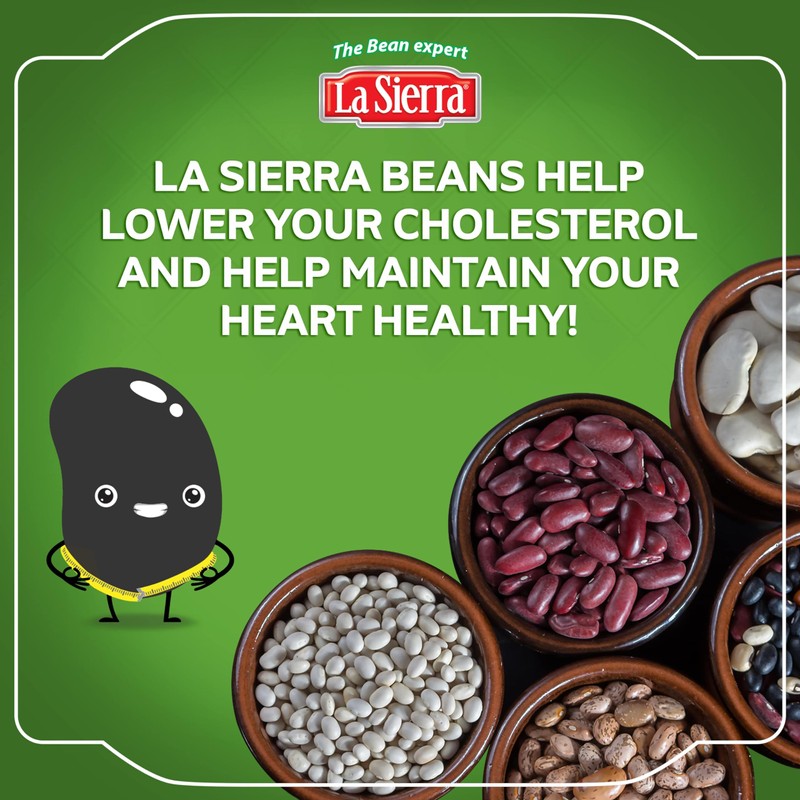 La Sierra Refried Black Beans, Ready-to-Eat Vegetarian Refried Beans, 15.2