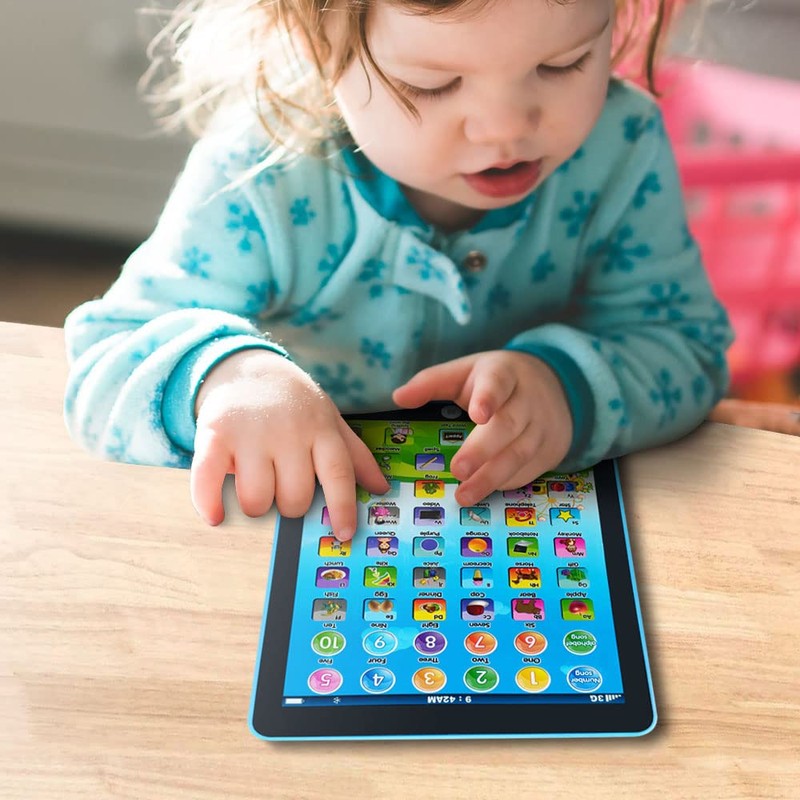 GAGINAN Bambini Learning Pad/Tablet Interactive Toddler Toys with Words Numeri