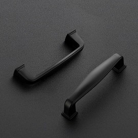 Ravinte 5 Pack 3 Inch Kitchen Cabinet Handles Matte Black Pulls Black Drawer Pulls Kitchen Cabinet Hardware for Cupboard Drawer Handles