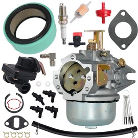 JDLLONG 4785323-S Carburetor Fit for Kohler K241 K301 10 HP 12 HP Cast Iron Tractors Carb with 47-559-11-S Fuel Pump and 2488303 Air Filter