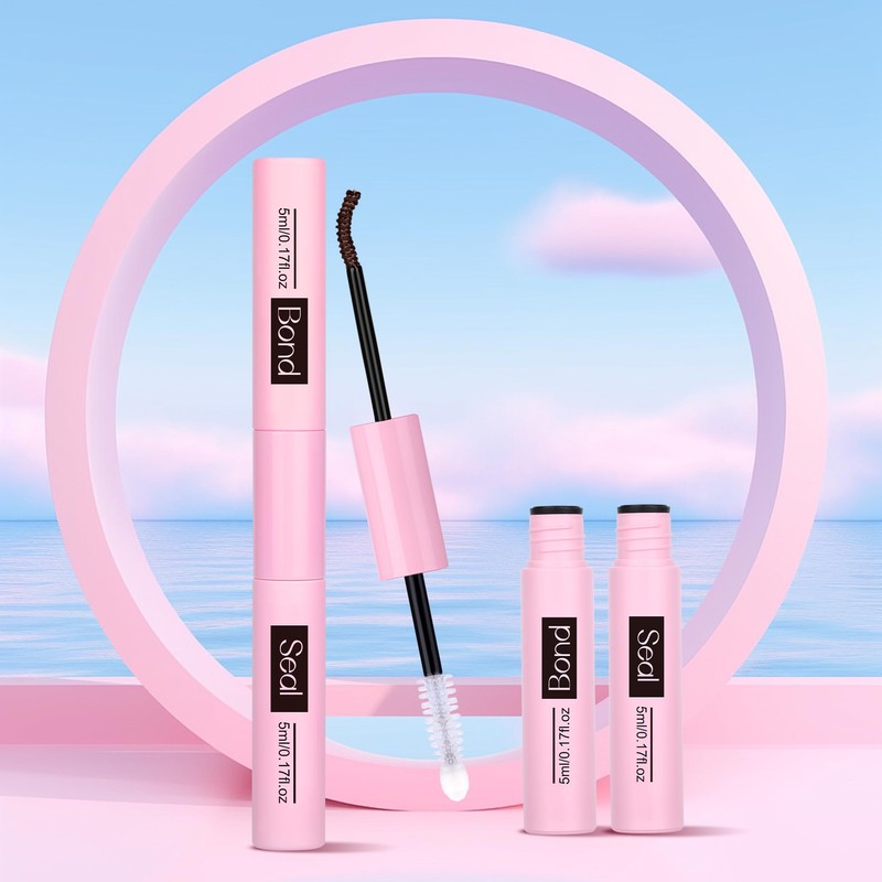 Mavphnee Lash Bond and Seal Brown Lash Glue Strong Hold