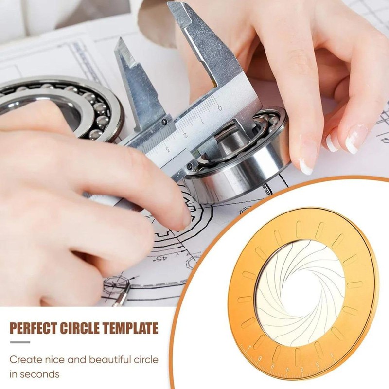 geneX Circular Ruler, Circular Drawing Ruler, Woodworking Ruler, Template, Ruler,