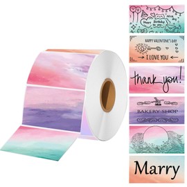 Joatuxul 2.25 x 1.25 Thermal Labels, Self-Adhesive Address Shipping Barcode Thermal Stickers,Thermal Printer Labels Compatible with Rollo & Zebra & MUNBYN, 800 Labels for Printer, Nebula
