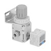 Air Pressure Regulator with Bracket Digital Pressure Gauge Pneumatic Vacuum