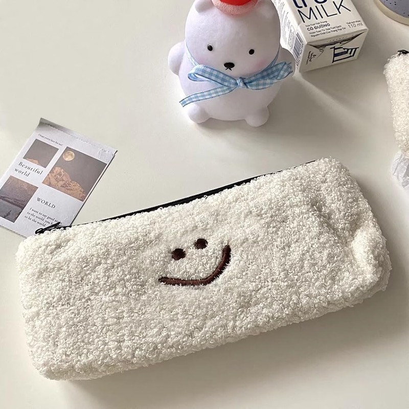 BOCAIDHK Pencil Case, Simple, Fubby Bag, Stylish, Cute, Multi-functional, Storage