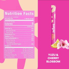 Twyst Wellness Powder Blend | Yuzu Cherry Blossom | Vegan, Plant-Based, Gluten-Free | Low Calorie, No Added Sugar | with Vitamins B, C & D, Biotin, Adaptogens, and Electrolytes | 6 Count Box