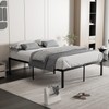 VECELO 16" Full Size Metal Platform Tall Bed Frame,Heavy Duty
