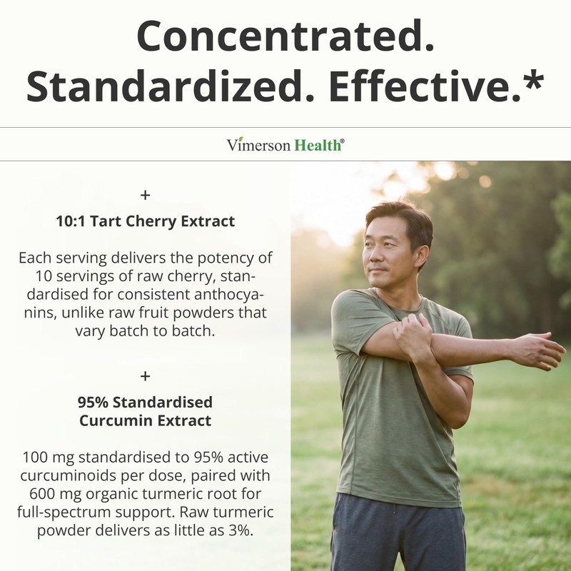 Tart Cherry Capsules – 4-in-1 Turmeric Tart Cherry Supplement for