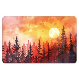 Peacoblue Bank Card Sticker Forest Illustrations Credit Debit Card Custom Skin Cover Protector, 4 Styles Waterproof Scratch-Proof and Attractive Decal for Most Popular EBT Transportation Key Card