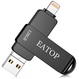 EATOP Flash Drives Intended for iPhone, Memory Stick Storage for Photos and Videos, USB External Memory Storage Flash Drive Compatible with iPhone iPad Android and Computers (128GB 256GB 512GB):_Dark Grey_512GB
