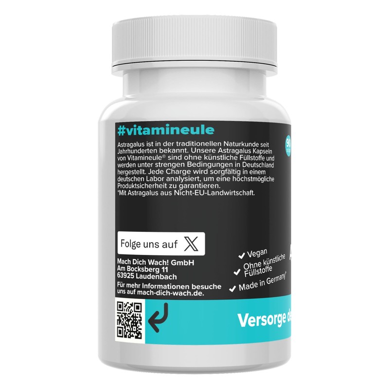 Astragalus Capsules – High Dose – 500 mg – Quality