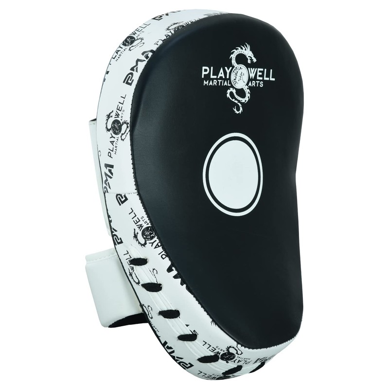 Playwell Premium Elite Ultra Light Logos Curved Leather Focus Pads