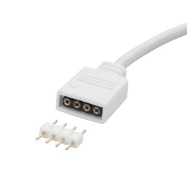 YAODHAOD 12 V 4-polig RGB 5 V 3-polig ARGB Splitter-Kabel & Verlängerungskabel (1-zu-4, RGB)