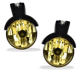 G-PLUS Front Bumper Fog Lights Assembly Compatible With Dodge Dakota Pickup Truck 1997-2000/Durango Pickup 1998-2000,Driving Fog Lamps Driver & Passenger Side Pair,Yellow lens