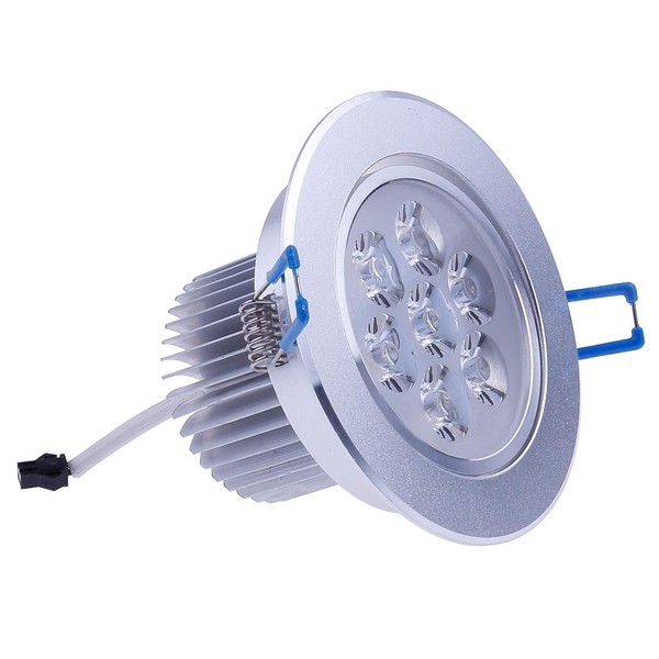 LEMONBEST® 110V Dimmable 7W LED Ceiling Light Downlight Recessed Lighting, Superbright Cool White
